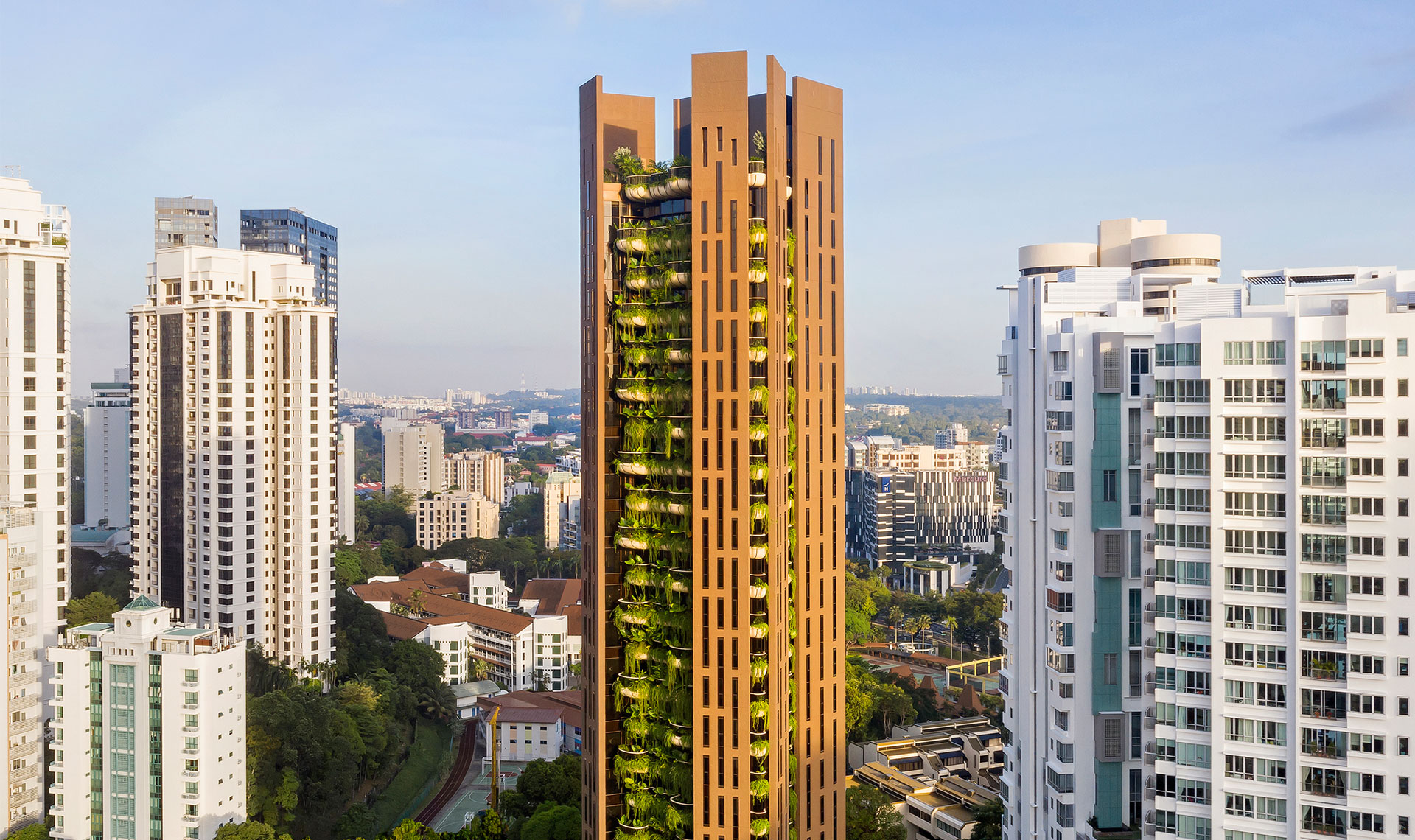 Томас Хизервик завершил проект жилого дома в Сингапуре