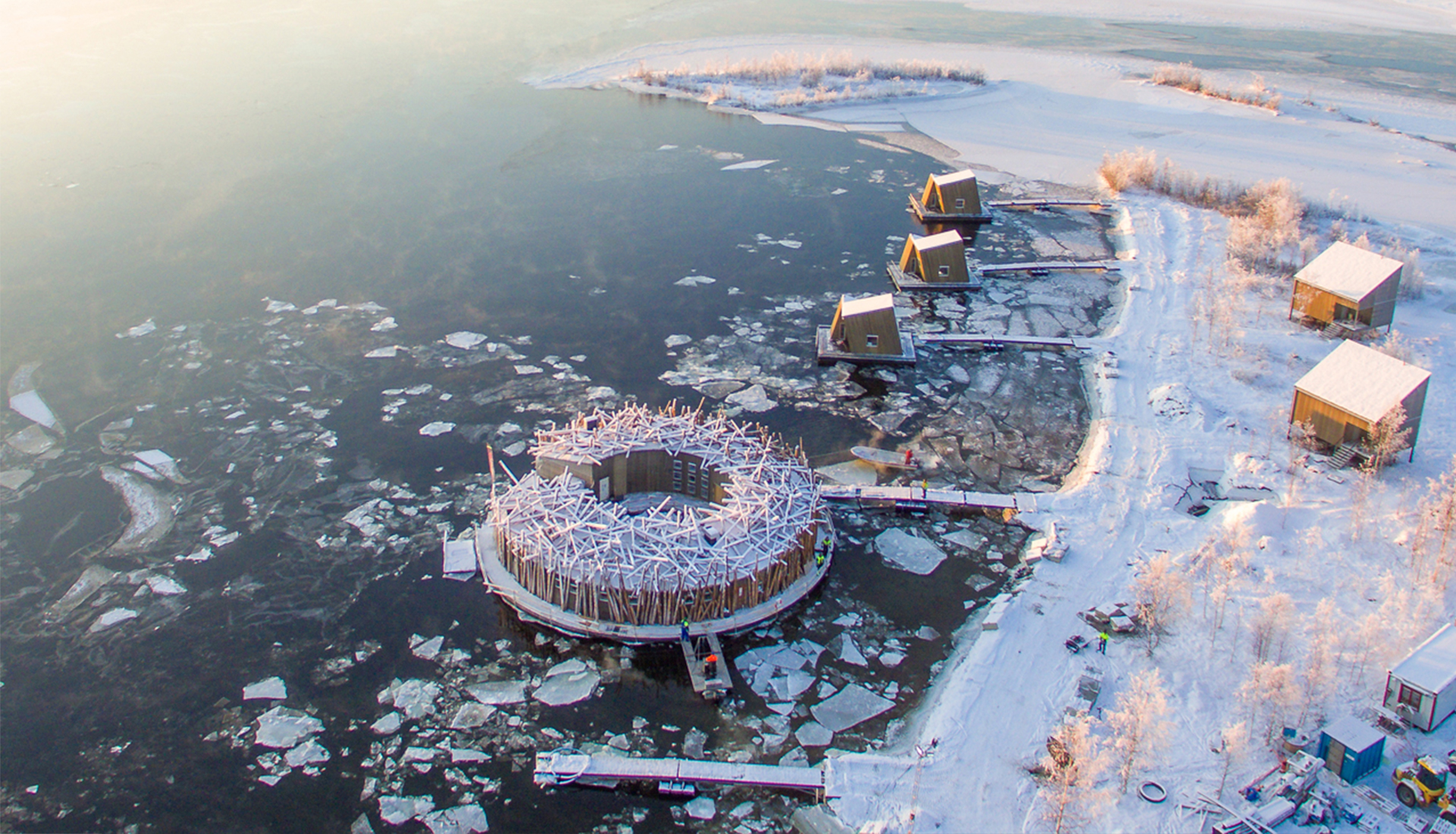 Плавучий отель в Швеции