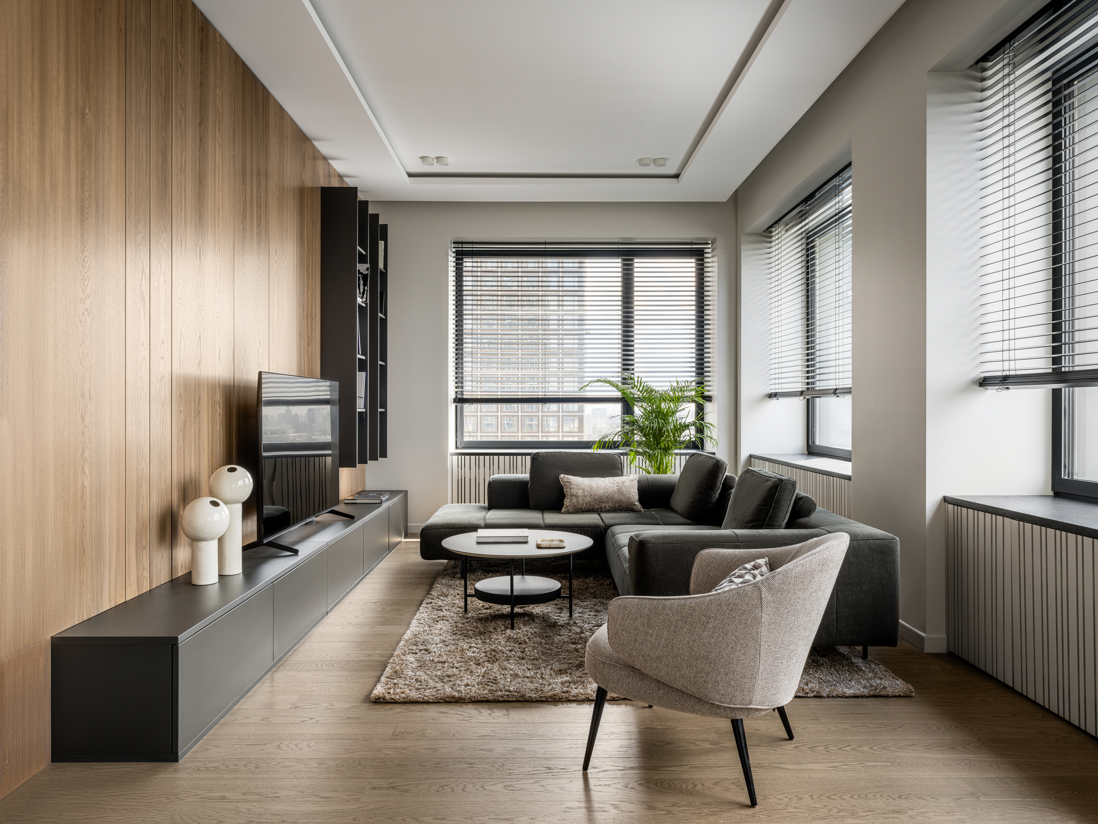 Спокойная квартира для семьи баскетболиста: проект студии YU dsgn