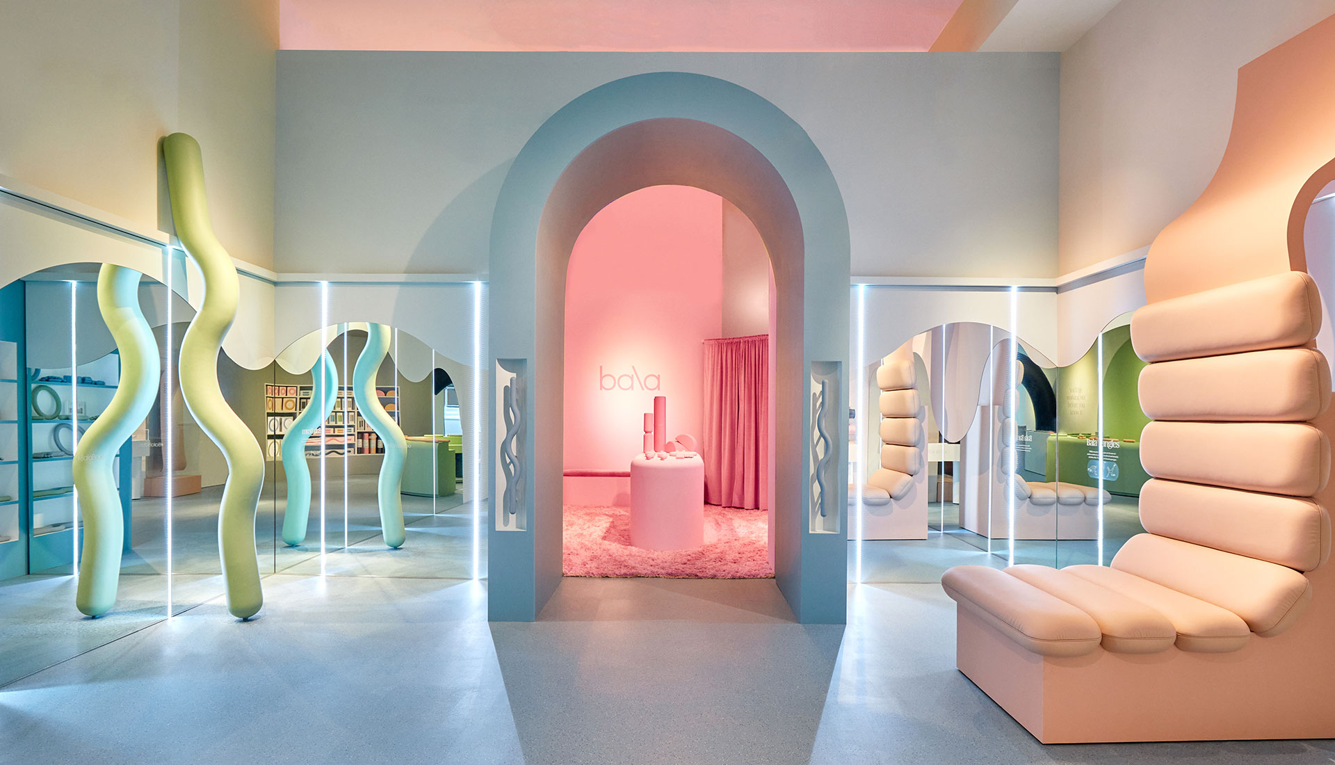 Бутик в пастельных оттенках по проекту Ringo Studio
