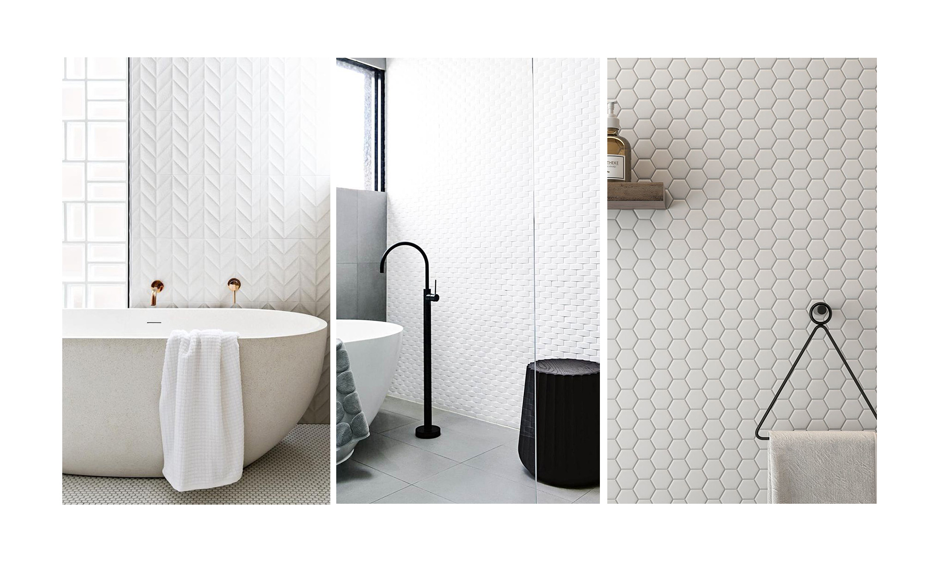 Белая плитка в интерьере ванной комнаты: 50 примеров