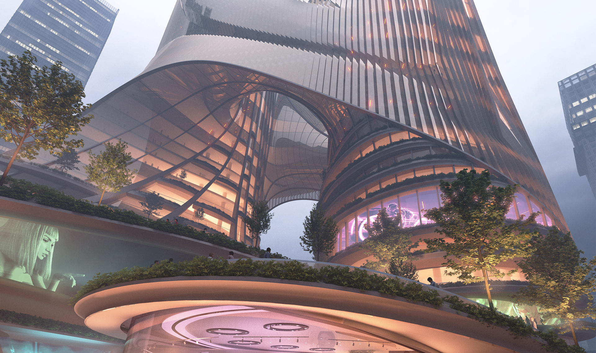 Небоскребы в Шэньчжэне по проекту Zaha Hadid Architects