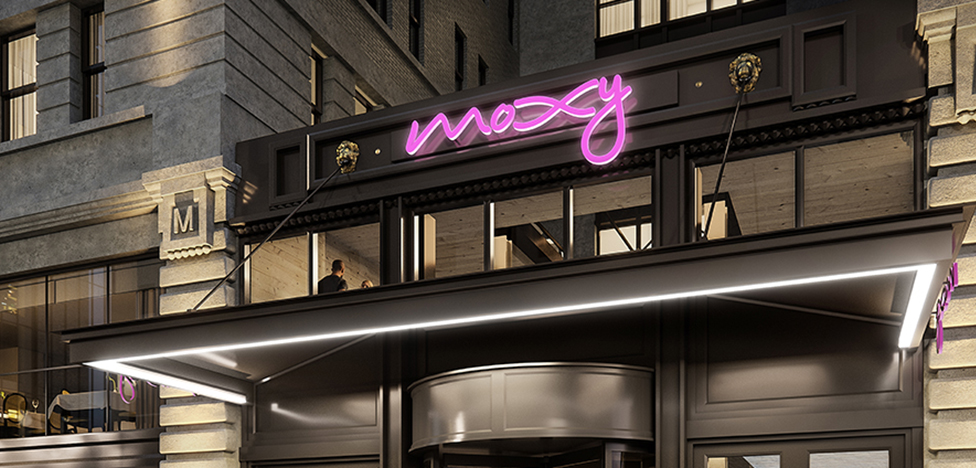 Отель Moxy в Нью-Йорке: городской кемпинг с Yabu Pushelberg