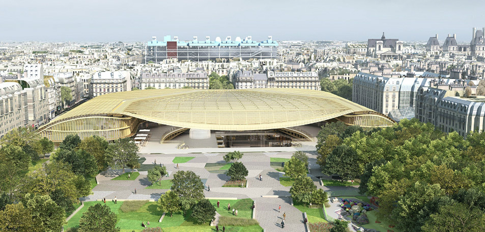 Открытие Les Halles: золотая крыша над «чревом Парижа»