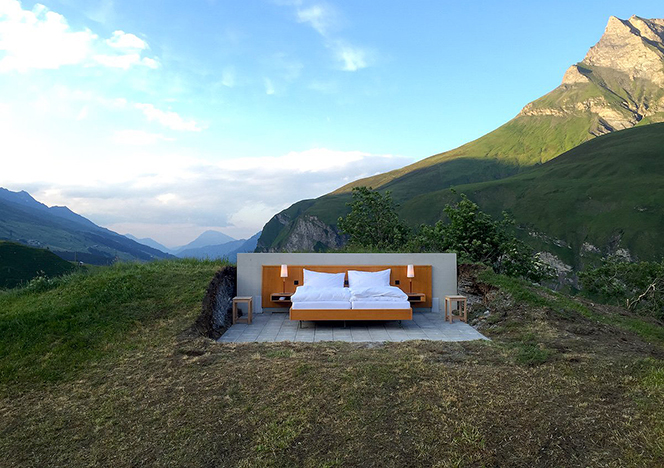 Отель в Альпах: новая концепция «эко-люкса» — комната под открытым небом