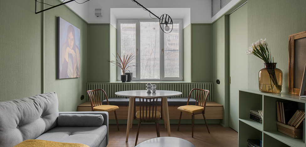 Buro PT: гостиная и кухня для творческой семьи