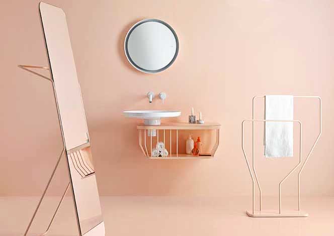 Арик Леви для Inbani: ванная в розовом цвете