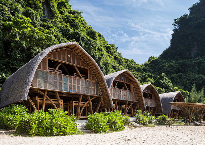 Castaway Island: бамбуковые виллы на острове