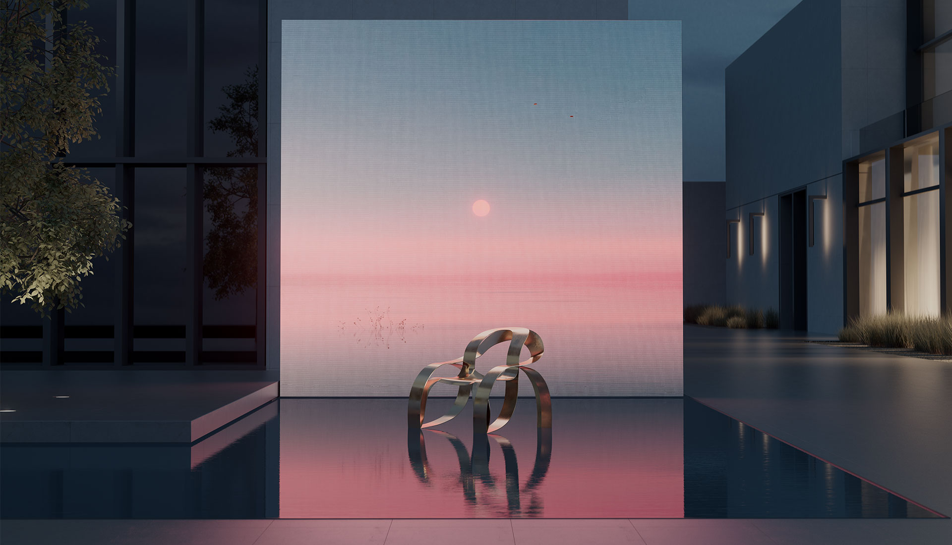 Цифровое искусство: инсталляция Sun/Leaf Андреса Райзингера