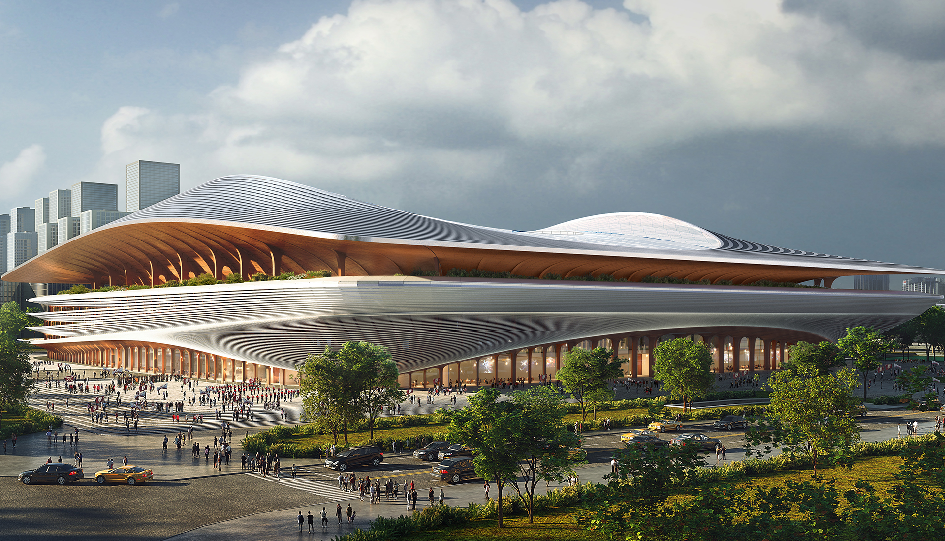 Zaha Hadid Architects: футбольный центр в Китае
