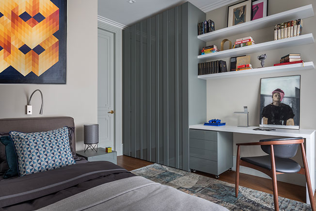 Дизайн спальни-кабинета: планировка и зонирование интерьера, фото