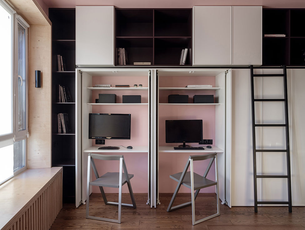 Dizajnerski projekt malog studio apartmana na 25-27 kvadratnih metara