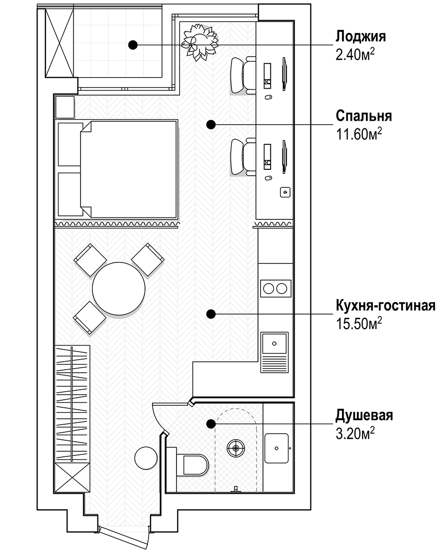 Планировка комнаты 30 кв метров