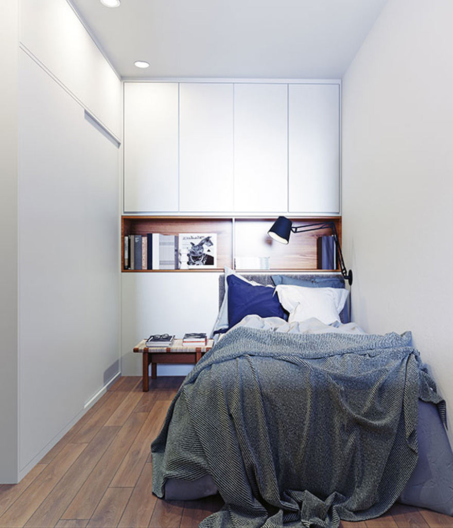 спальня в маленькой квартиры дизайн фото
