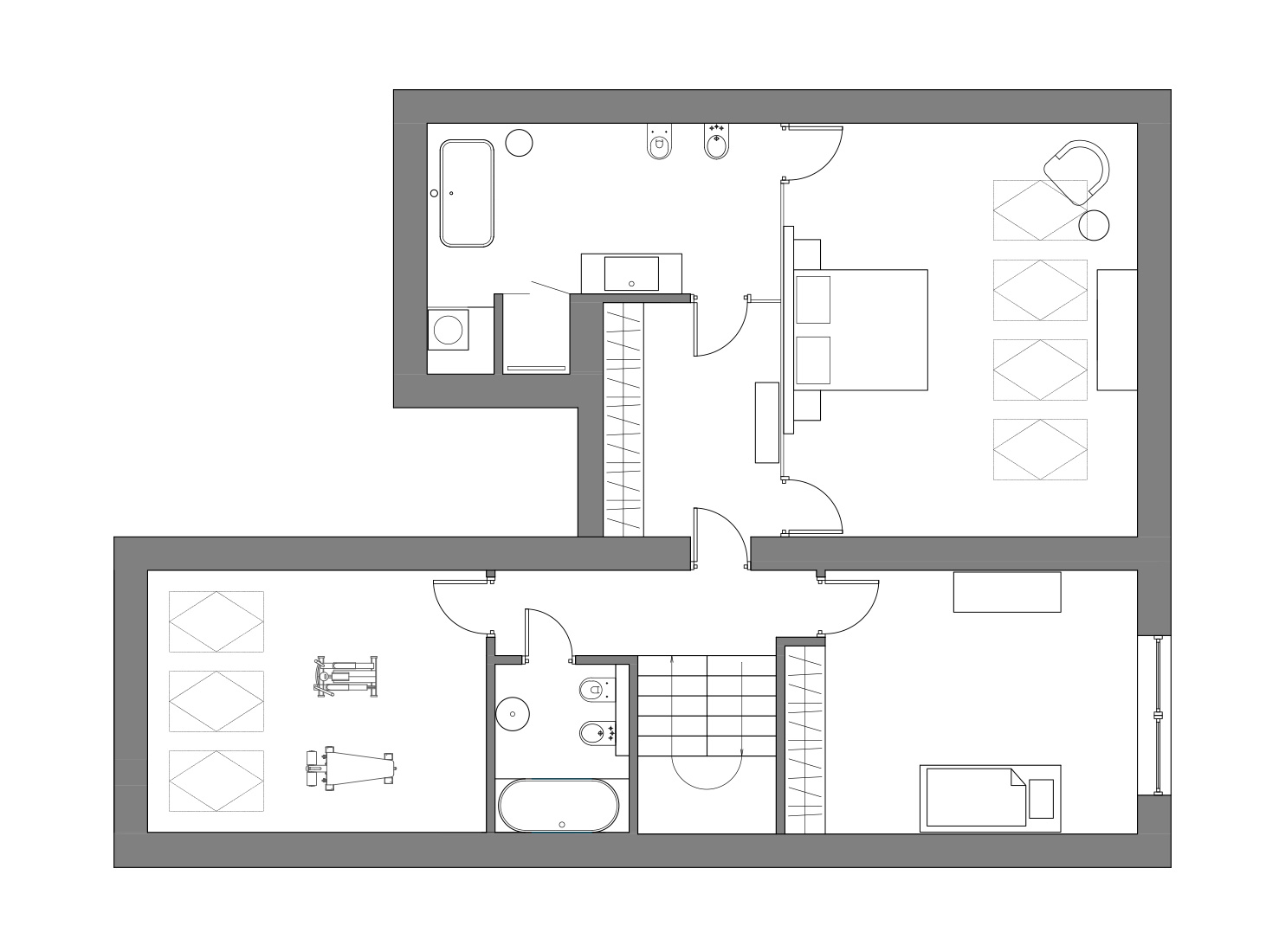 планировка двухэтажной квартиры фото