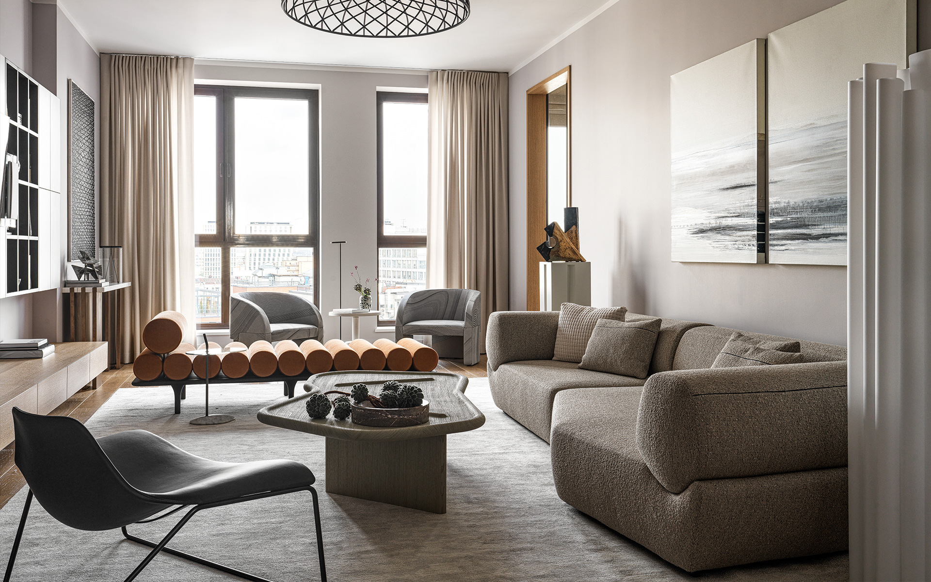 Парадный интерьер для семьи интеллектуалов: проект Екатерины Бегичевой