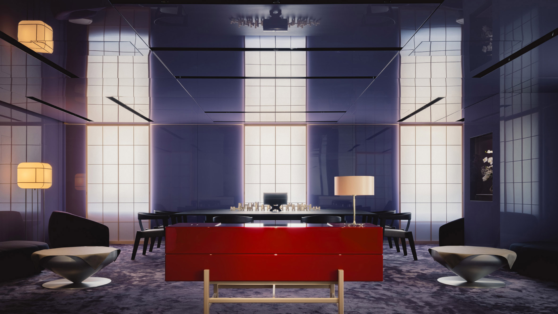 Модернизм и палитра японской аристократии: VIP-лаундж по проекту студии I IN