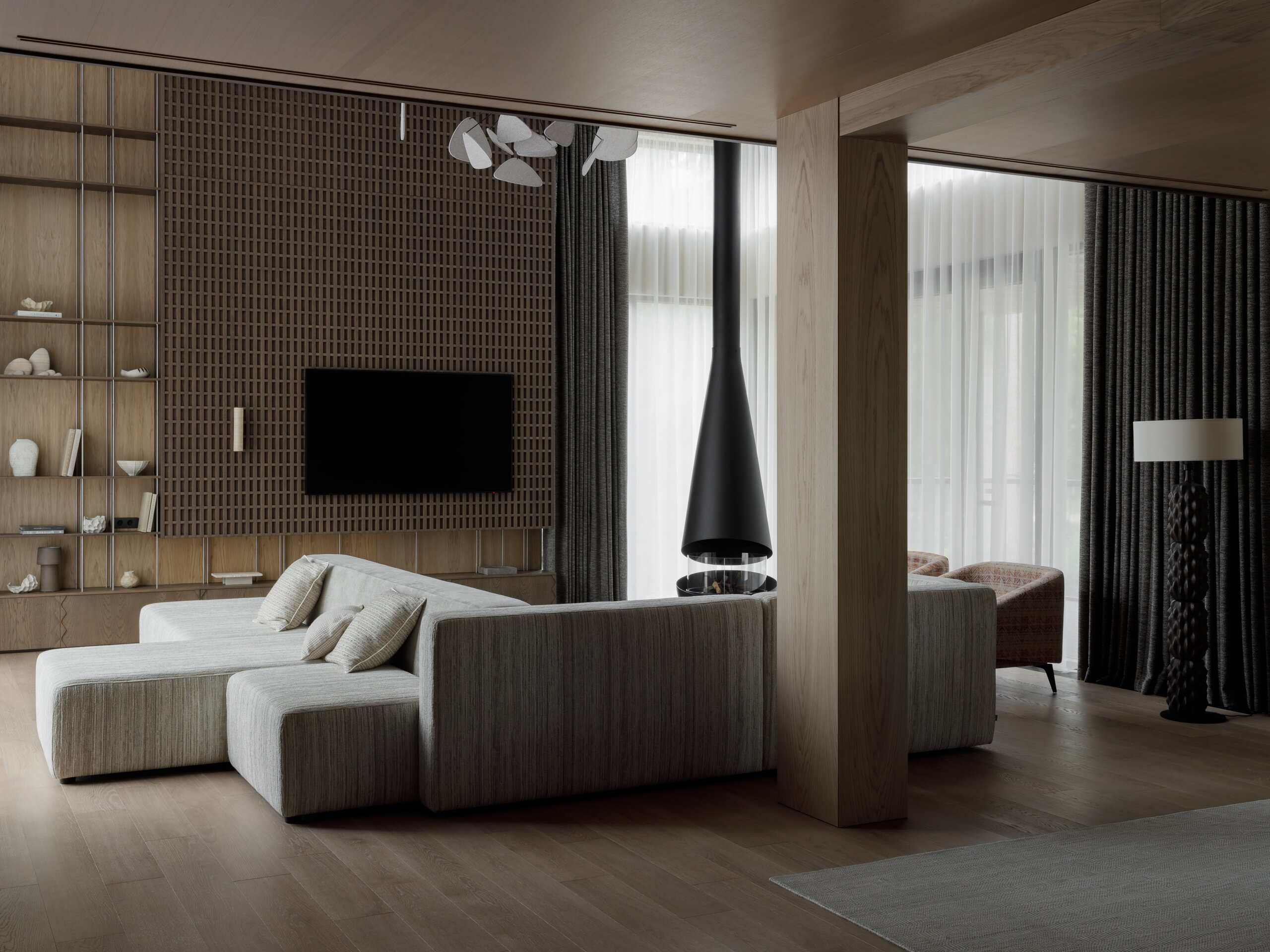 Масштабная реконструкция загородного дома на берегу Истры: проект Horizon studio