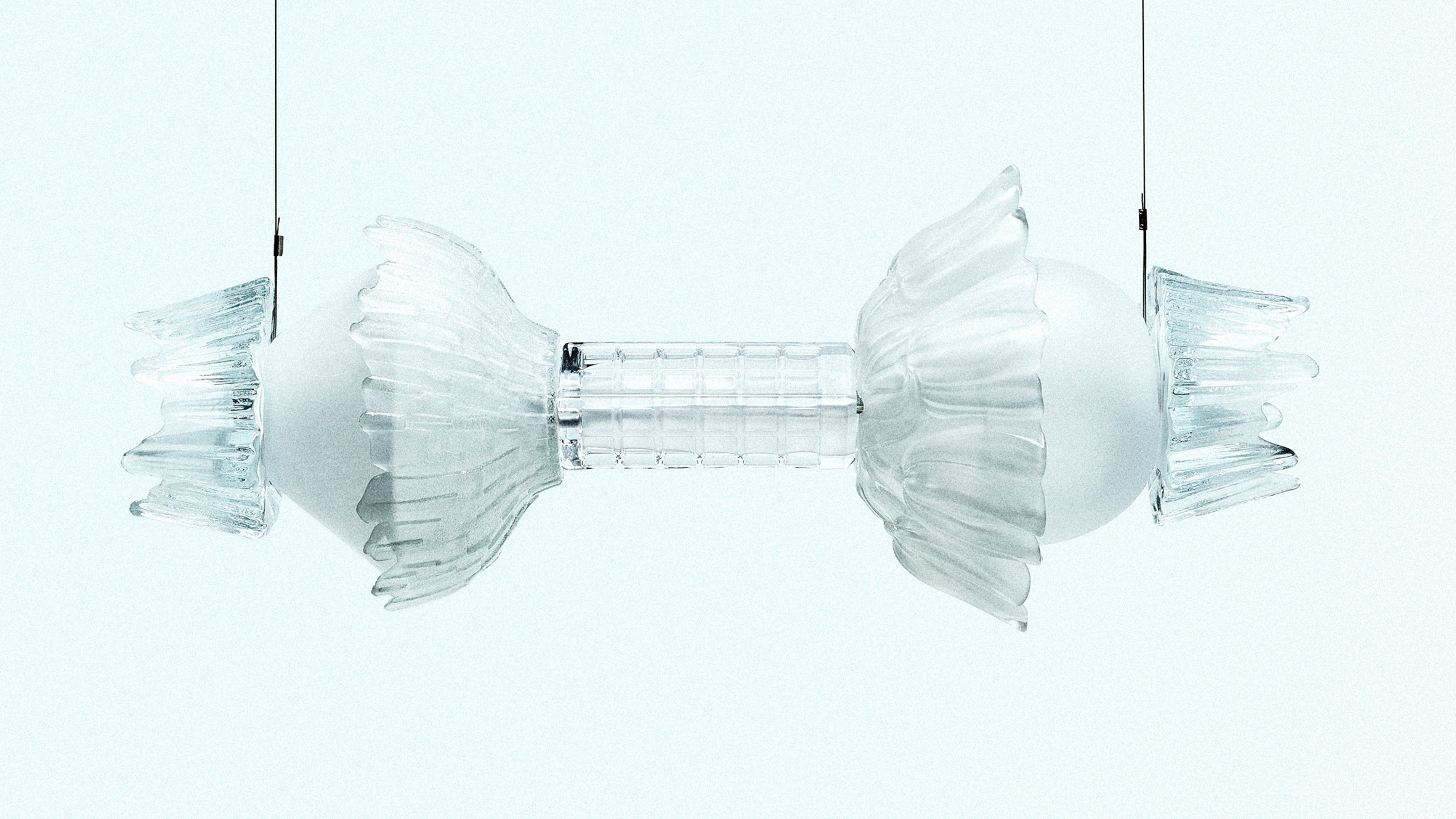 Коллекция светильников Buké из старой стеклянной посуды