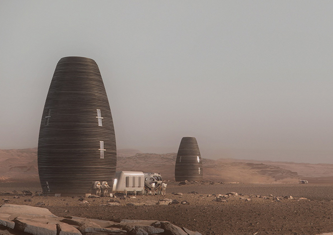 Жилье на Марсе по проекту AI. SpaceFactory