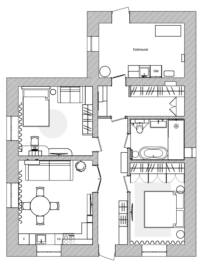 Планировка загородного дома фото