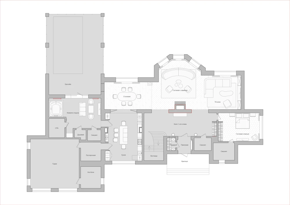 Планировка загородного дома фото