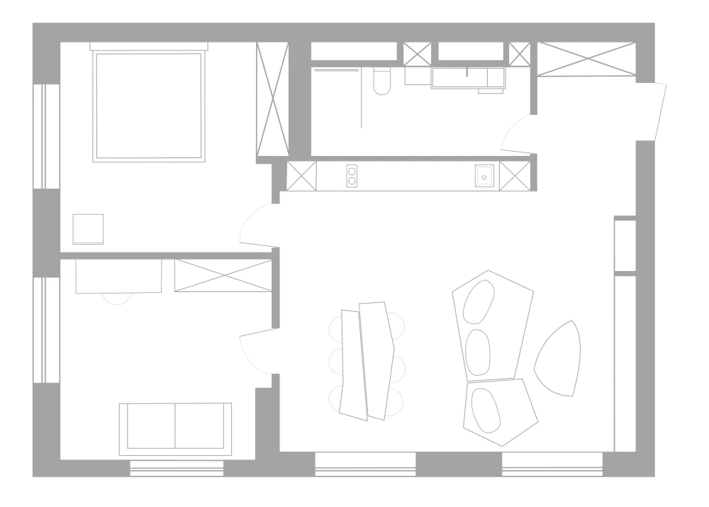 Планировка квартиры 70 кв метров фото