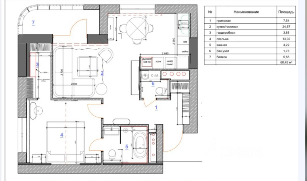 Планировка квартиры 60 кв м фото