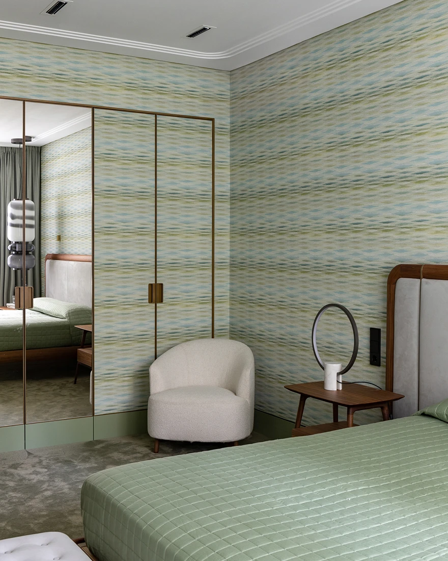 зеленая спальня фото