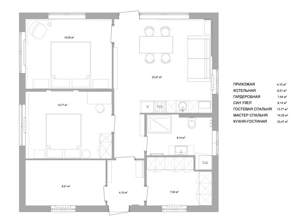 планировка маленького дома фото