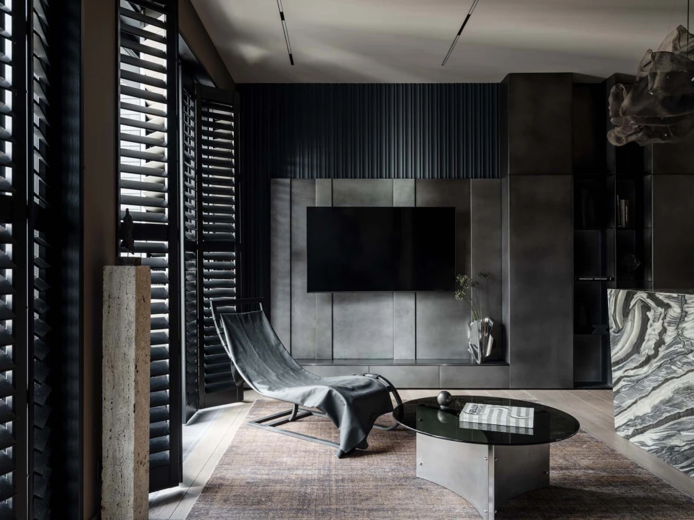 темный интерьер фото