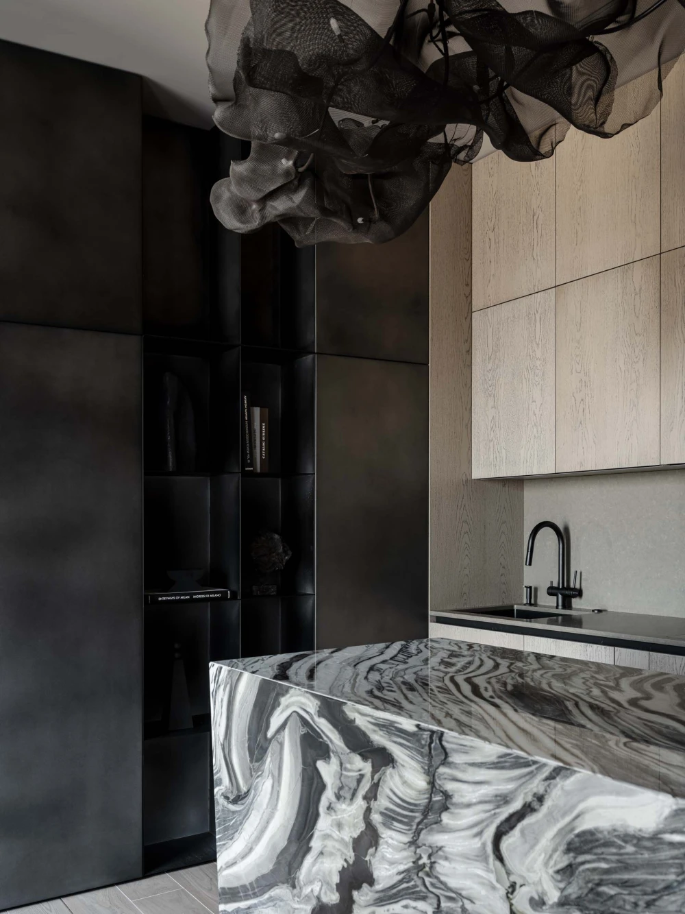 темный интерьер фото