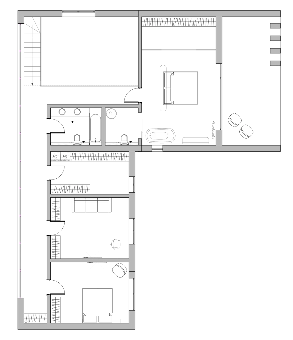 Планировка загородного дома фото