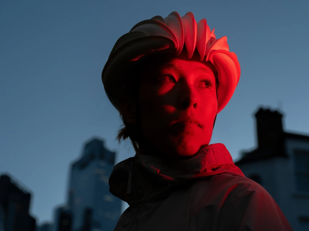 Складной велосипедный шлем фото