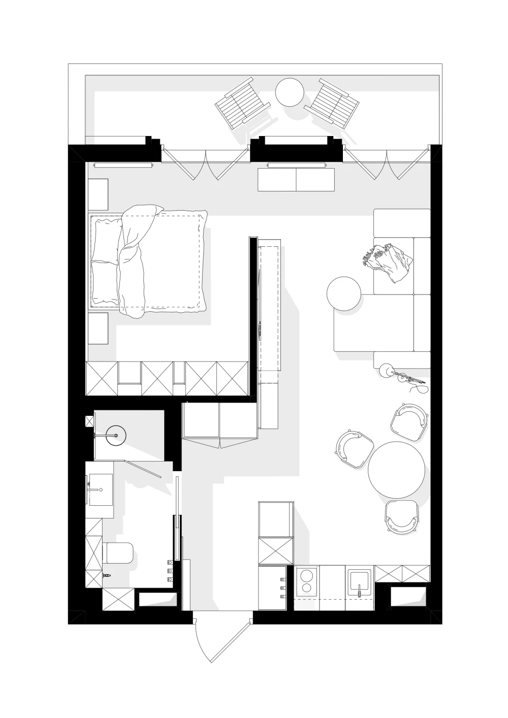 планировка квартиры 52 кв метра фото