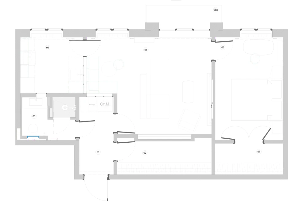 Планировка квартиры 50 кв м фото