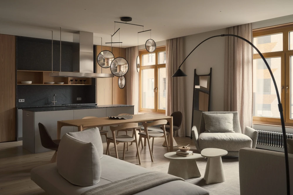 Дизайн кухни-гостиной фото