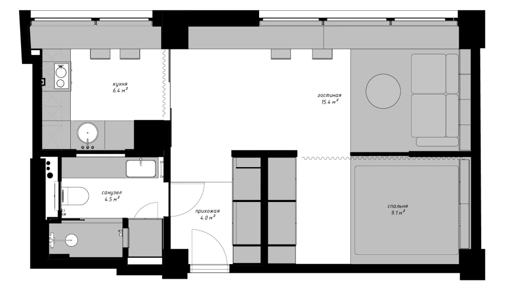Планировка квартиры 40 кв м фото