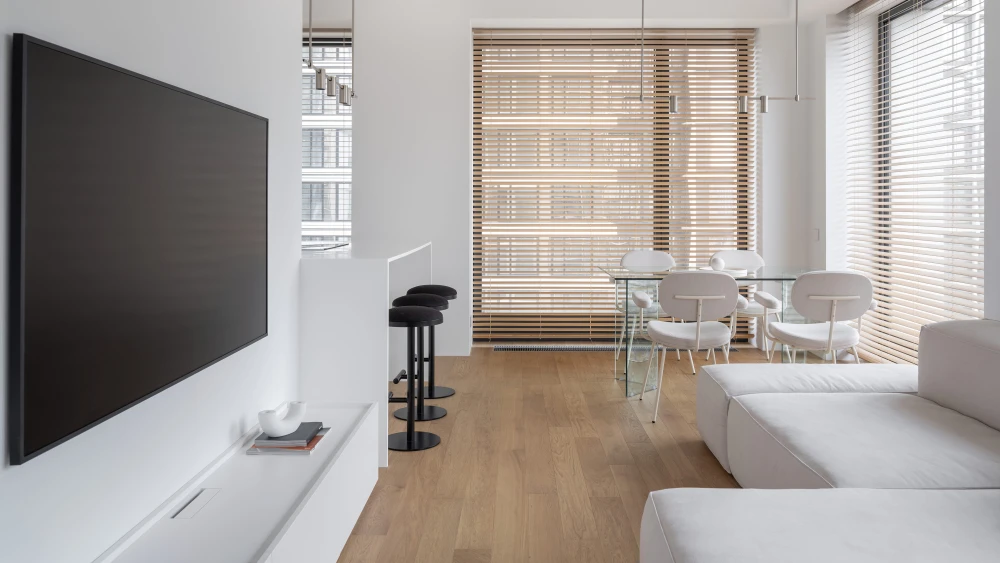 Белый в интерьере фото