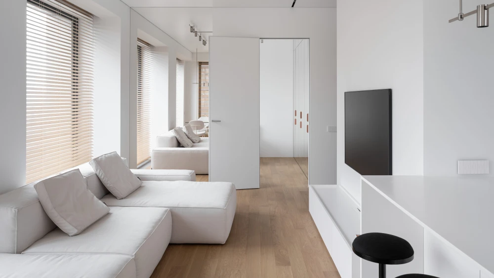 Белый в интерьере фото