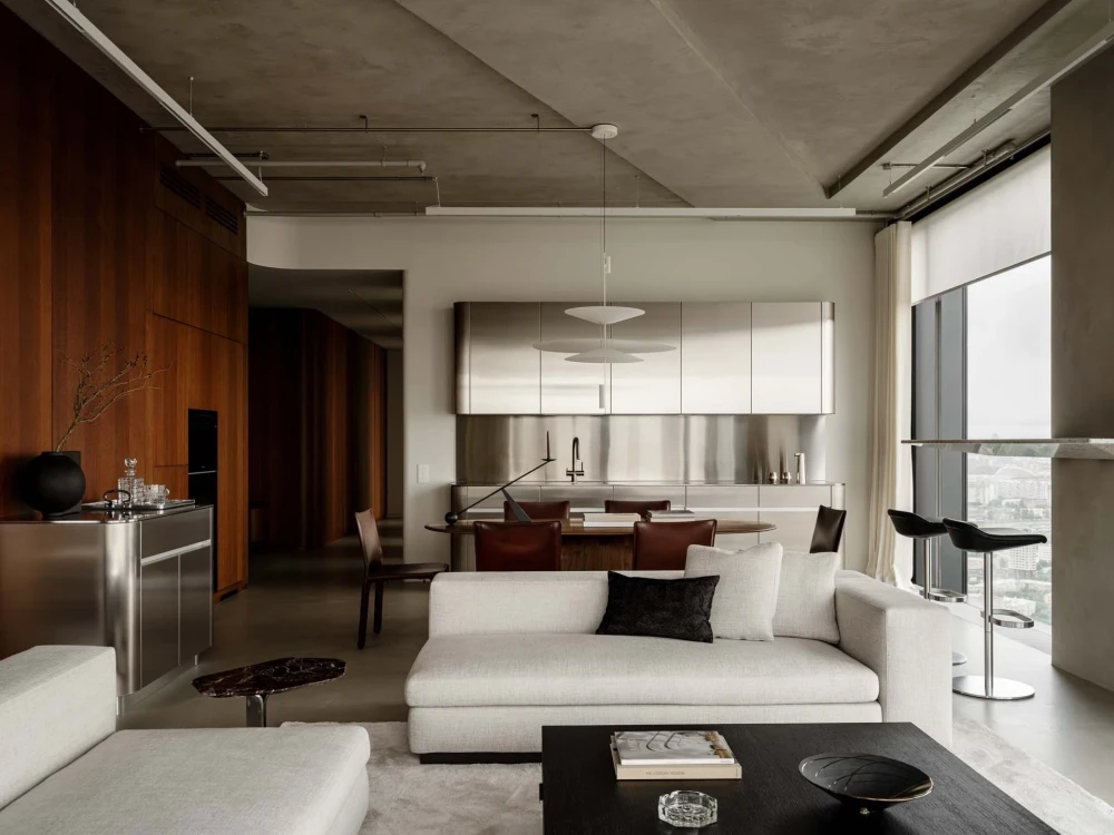 стальная кухня фото