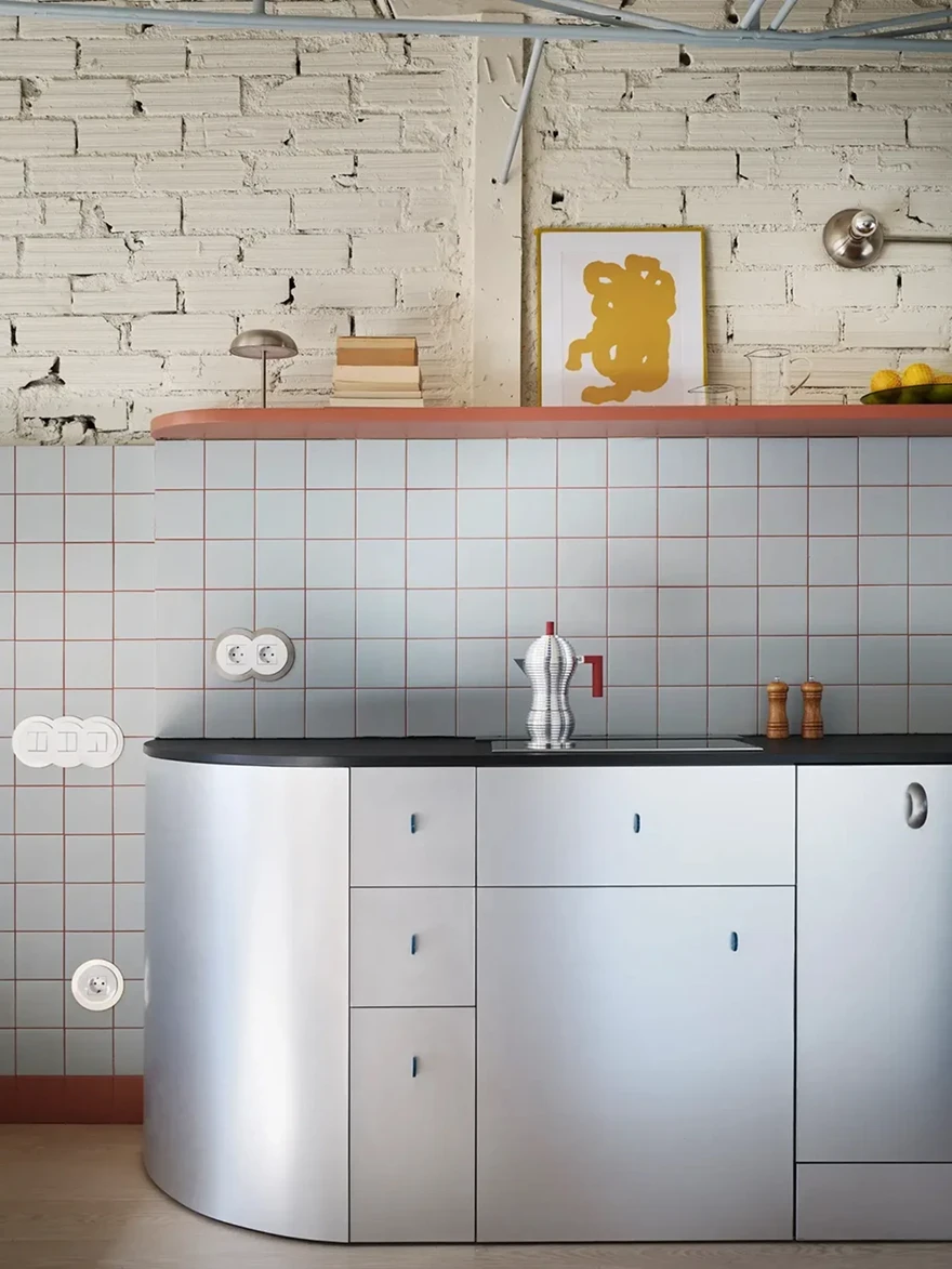 стальная кухня фото