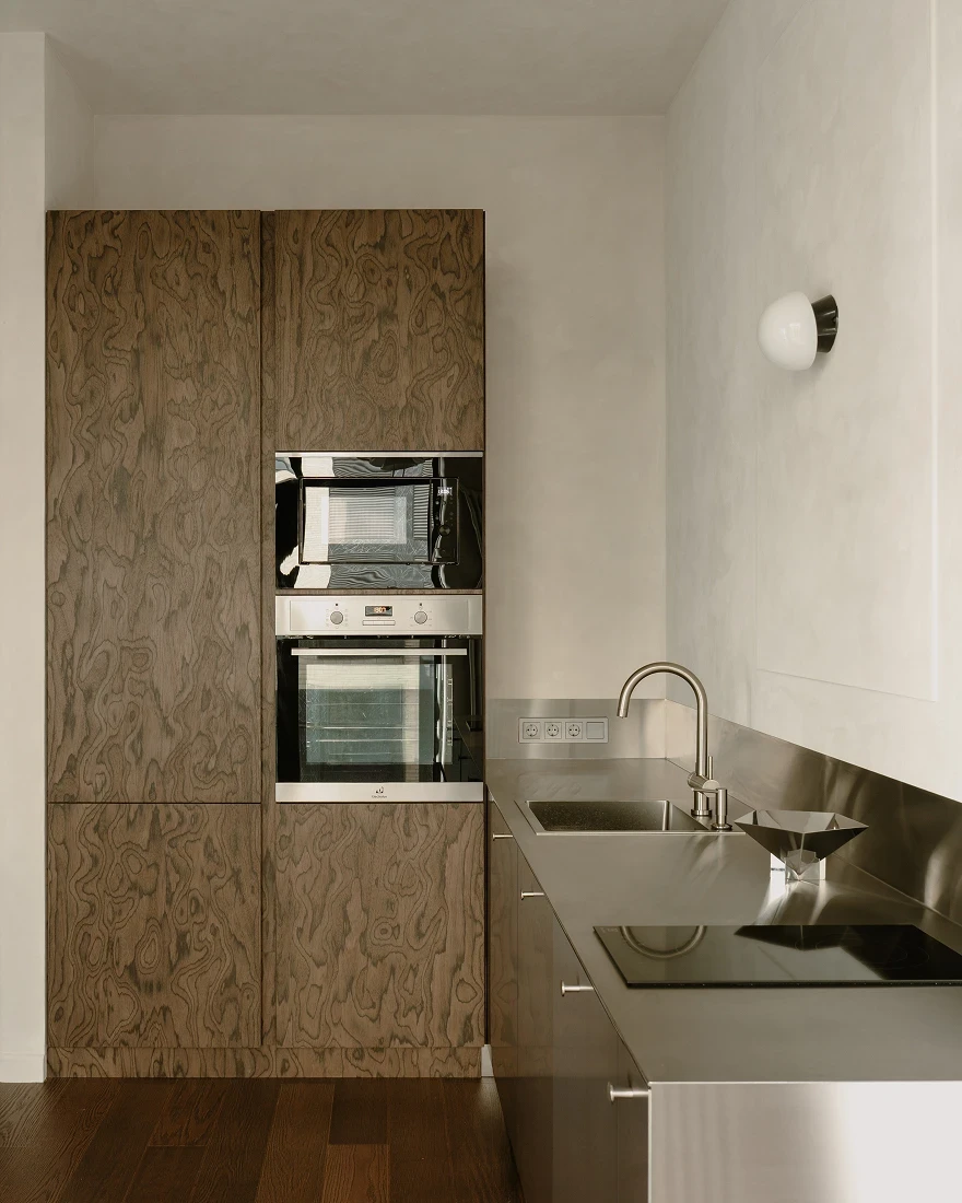 стальная кухня фото