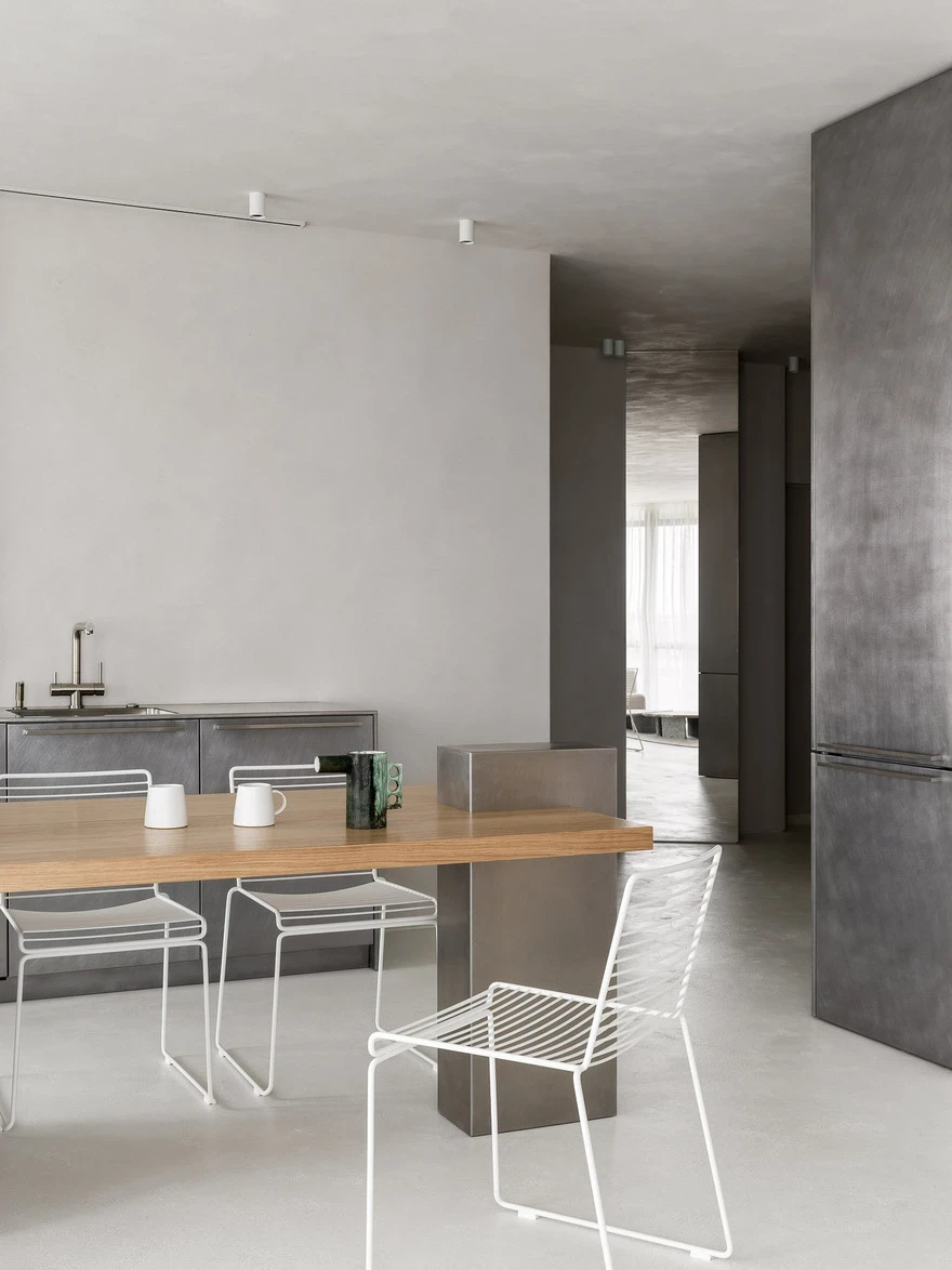 стальная кухня фото