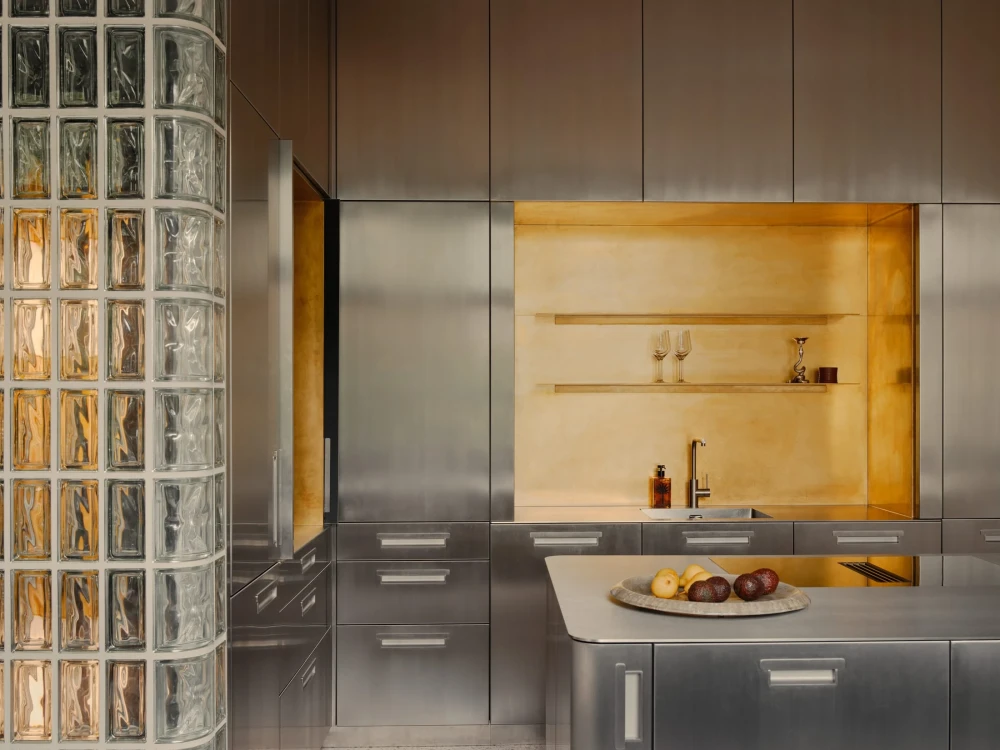 стальная кухня фото