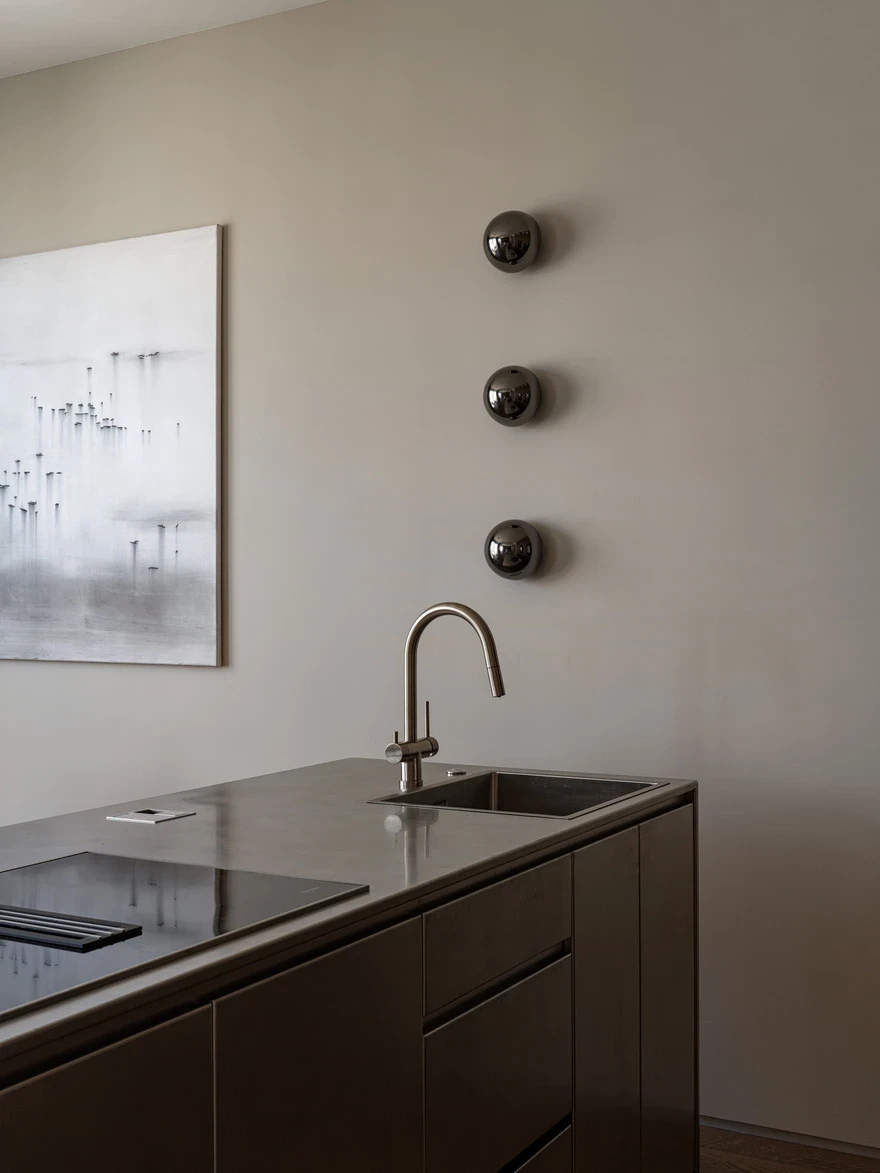 стальная кухня фото