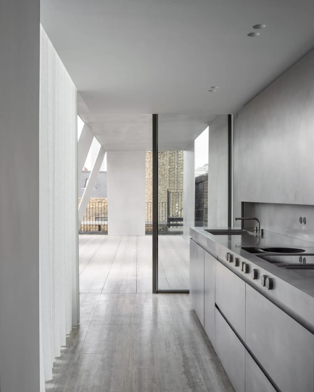 стальная кухня фото