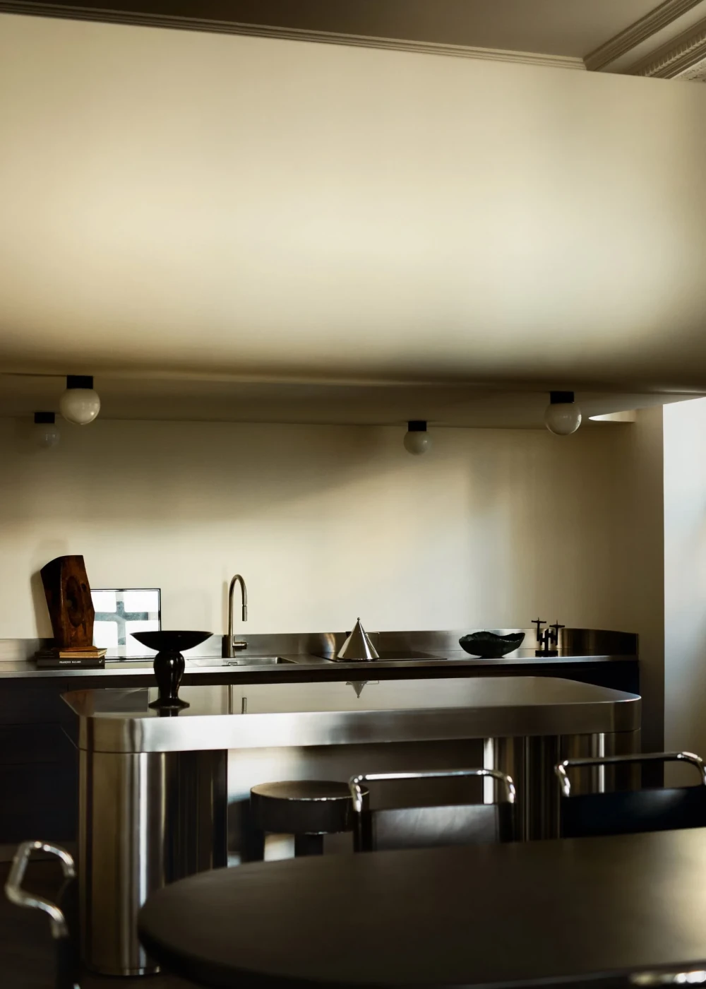 стальная кухня фото