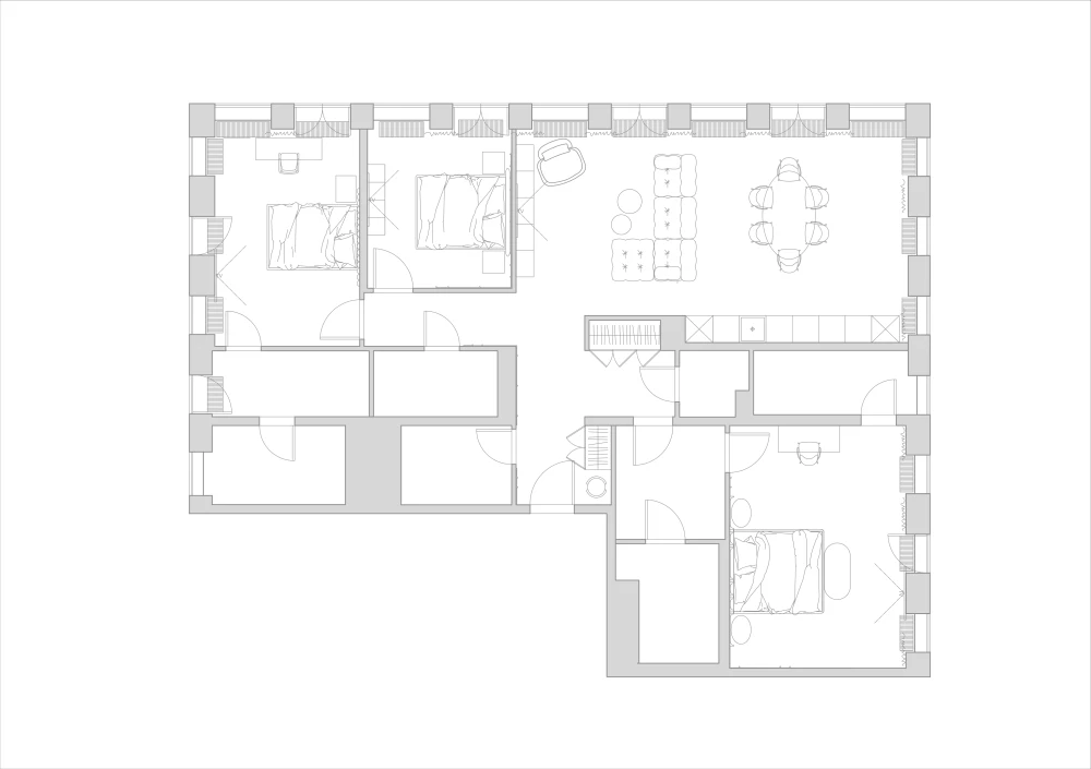 Планировка квартиры 150 кв. м фото