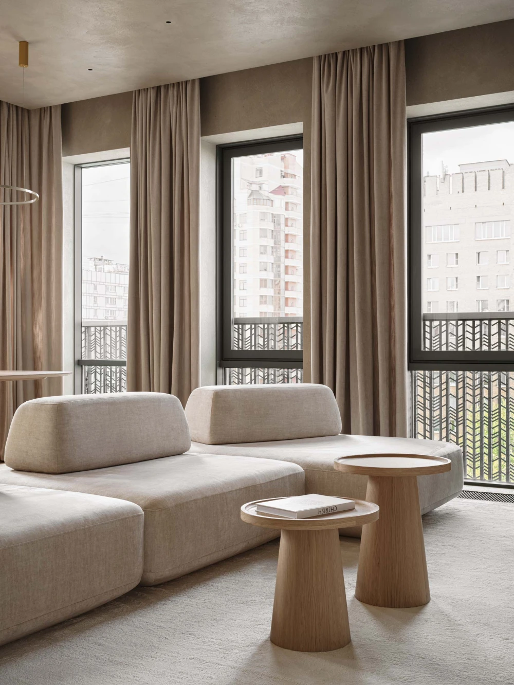 Бежевый в интерьере фото